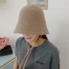 Women's Basic Wool Chin Strap Bucket Hat Winter Everyday Fashion