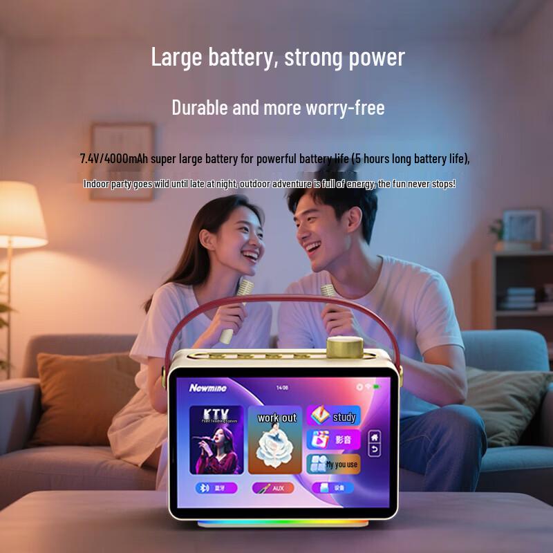 Newmine KK19 Умный Кинотеатр Караоке Bluetooth Динамик CN вилка (адаптер в комплекте) (Китайская версия)