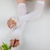 Женские летние перчатки из ледяного шелка с расклешенными рукавами для защиты от солнца