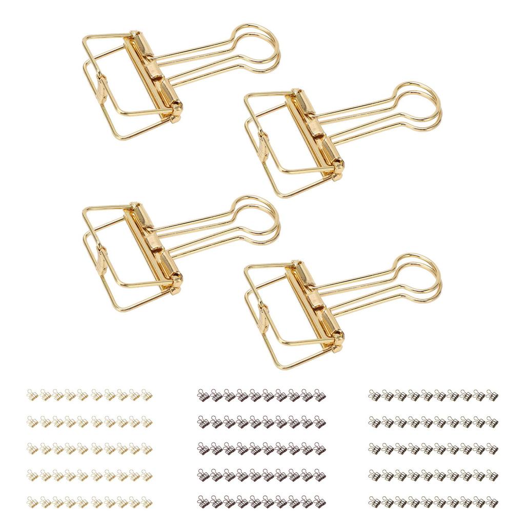 50 шт. зажимов 32 мм металлические с сильной силой зажима полые бумажные скрепки для офиса школы дома