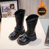 Girls Boots Children's High Boots Winter New Fleece High Boots Baby Little Girls Princess Shoes Fall
