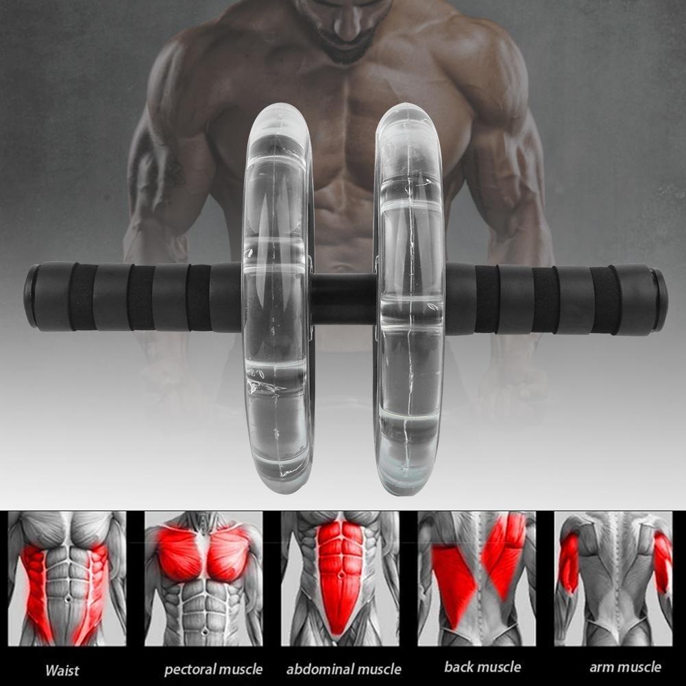 Fitness Roller with Bearing Workout Abdominal Exerciser Pull Strap Set Domestic Training Equipment Waist Slimming Sport