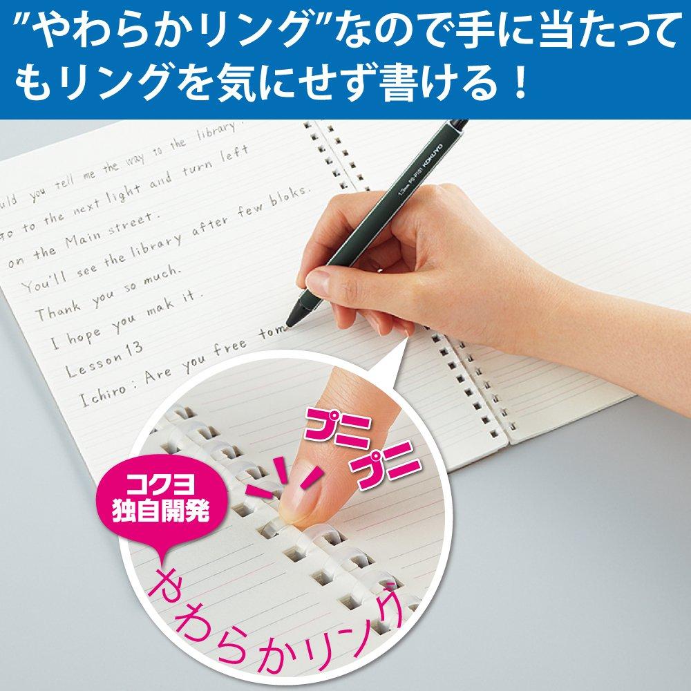KOKUYO English Study Book Soft Ring Notebook 13 Steps semi-B5 Su-S801