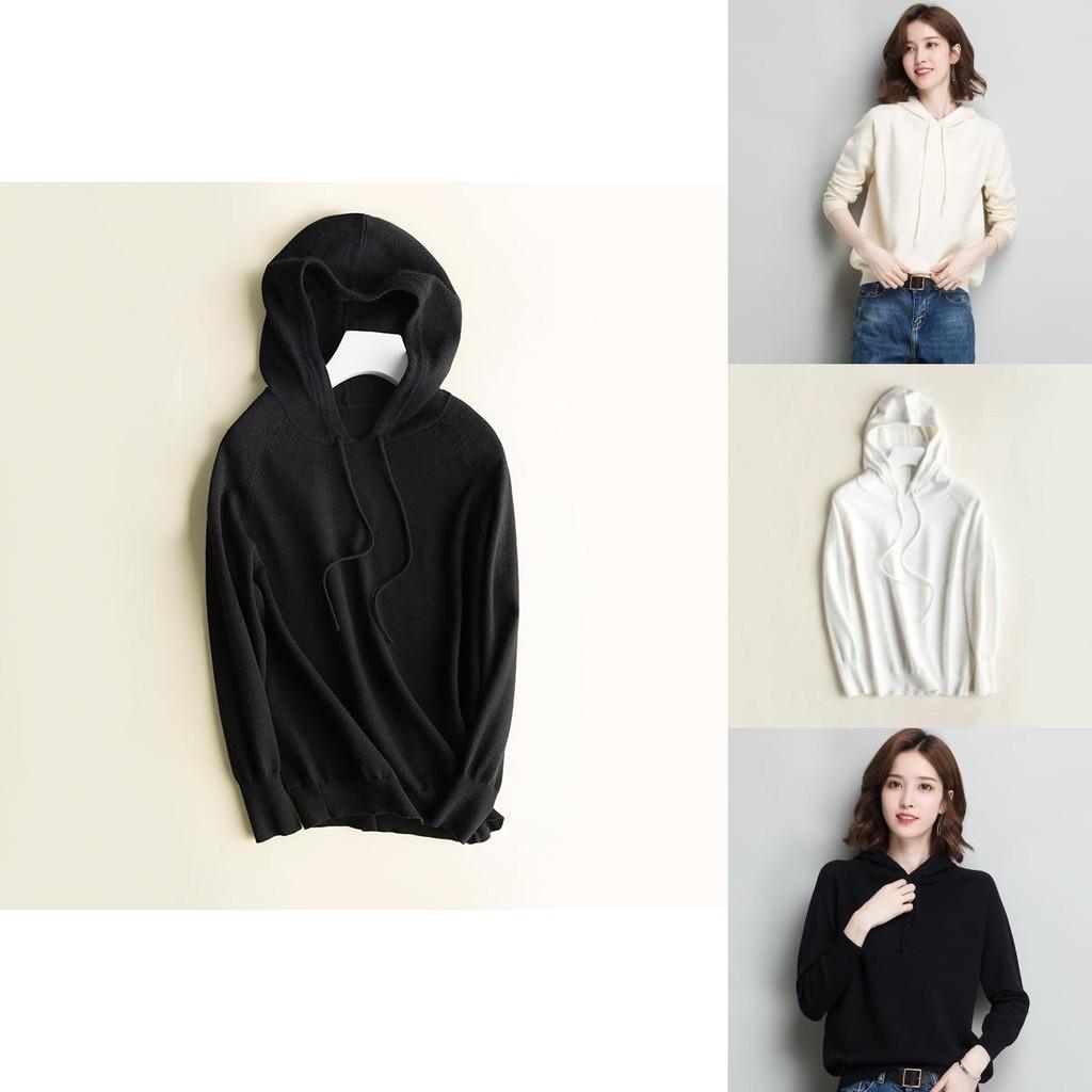 Women's Loose Sweater Knitted Soft Cashmere Hoodies Coat For Cozy Comfort