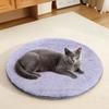 Плюшевый ковер для питомца из искусственного кролика, однотонный круглый коврик для пола, пушистый лохматый ковер, ковер для гостиной, ковер для дивана