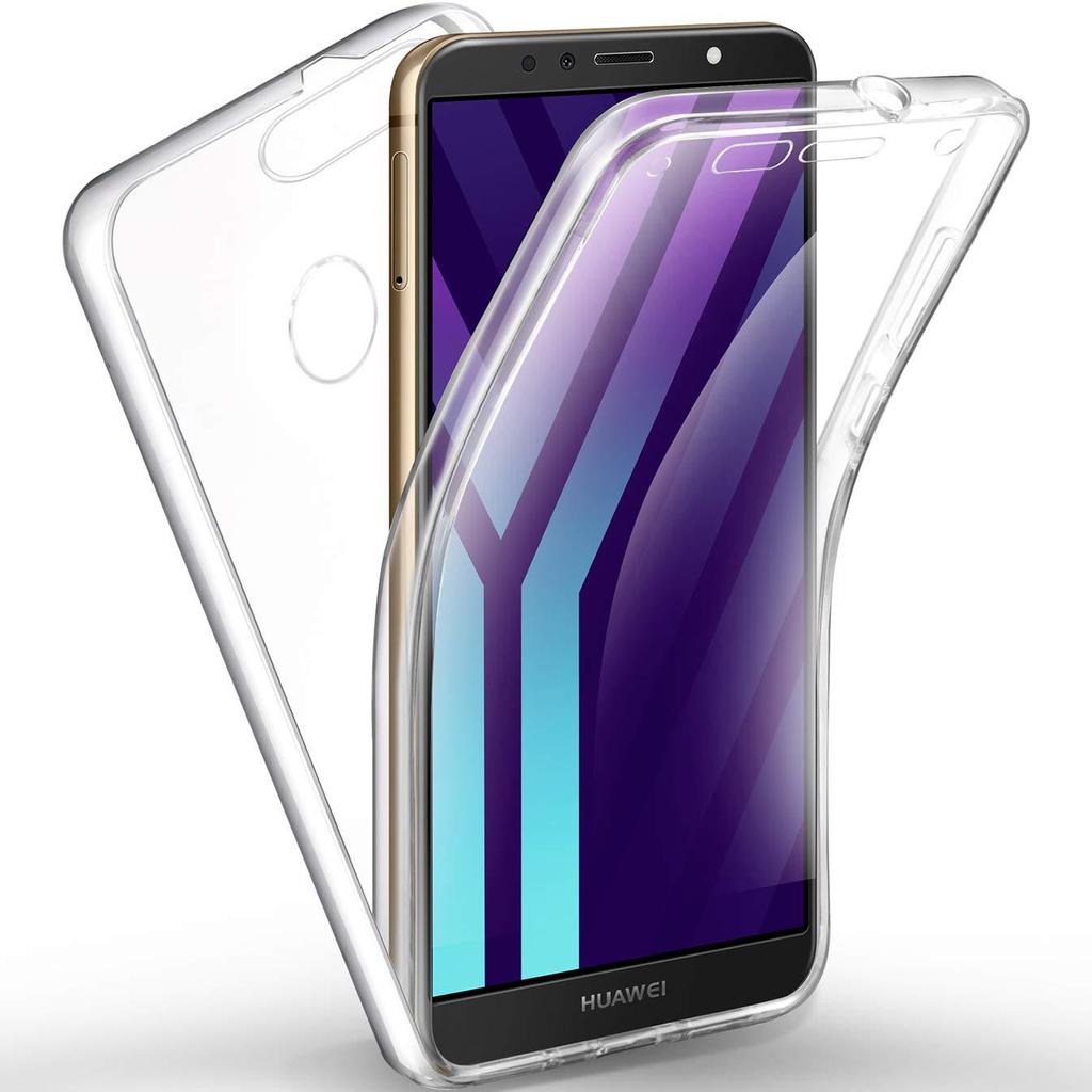 Чехол для телефона с поворотом на 360 градусов, силиконовый кристально чистый полный защитный чехол для iPhone Samsung Huawei Honor Xiaomi Redmi OPPO Realme Vivo OnePlus