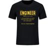 Men T Shirt Engineer Dad Definition Noun Funny T Shirts Summer Cotton Harajuku Short Sleeve Streetwear Black T-shirt Clothes