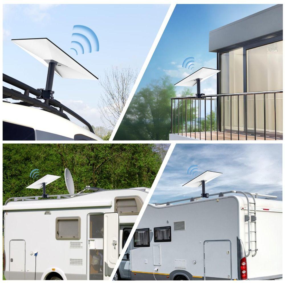 Pole Mount Kit Pole Clamp Mount Clamp Mount Portable Bracket Durable RV Ladder Mount  Outdoor Use