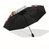 Stained Skull Art: Unique Decor for Any SpaceUmbrella, Portable 3-Fold Compact Umbrella,Christmas Gift ES642