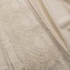 Cotton bedding 220x200 satin with guipure lace, beige