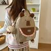 Large-capacity Schoolbag Waterproof Computer Bag Kawaii Capybara Backpack  for School Students