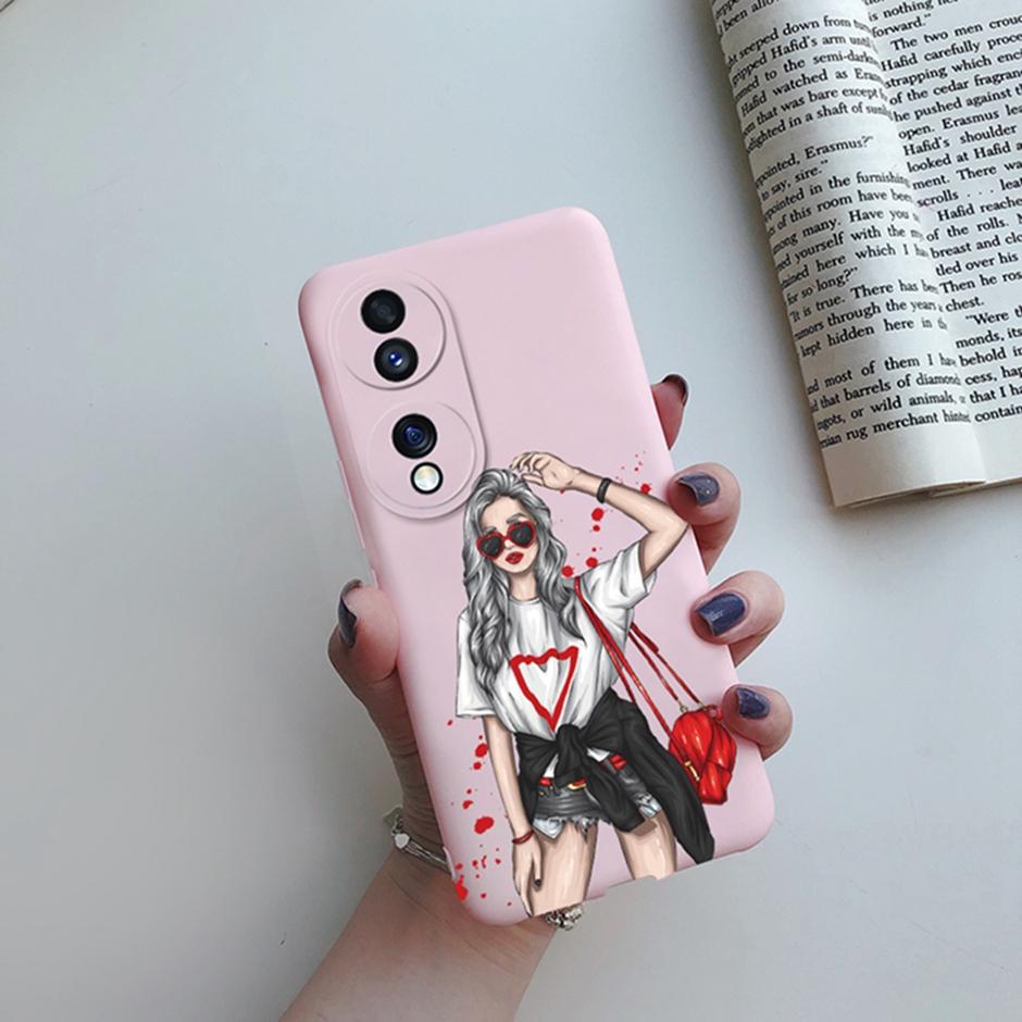 For Honor 70 Case Honor FNE-AN00 Back Cover Girl Painted Silicone Soft Shell Phone Cases for Huawei Honor 70 Coque Honor70 Funda