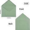 50/100pcs Green Envelopes Matte Finish Self-Sealing Greeting Card Envelopes for Birthdays,Christmas & Valentine'S Day Invitation