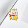 Zinc Zinc Zinc Alloy Zodiac Horse Brooch Chinese Style Animal Brooch Cute New Year Lapel Pins  New Year Gift