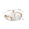 Cake Stand Transparent Cake Tray Plastic with Dome Lid Serving Tray Drop Resistant with Handle Tea Trays Afternoon Tea