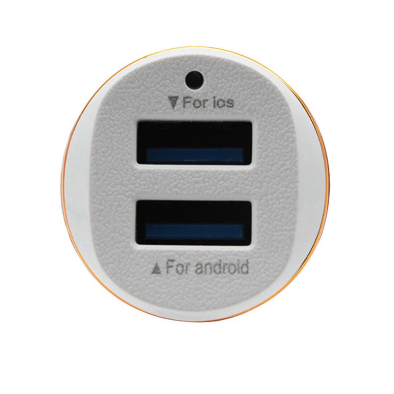 Автомобильное зарядное устройство 3.1А с двумя USB-портами, гнездо прикуривателя на 2 порта, Автомобильное зарядное устройство, Светодиодное, Двойное USB, Умное