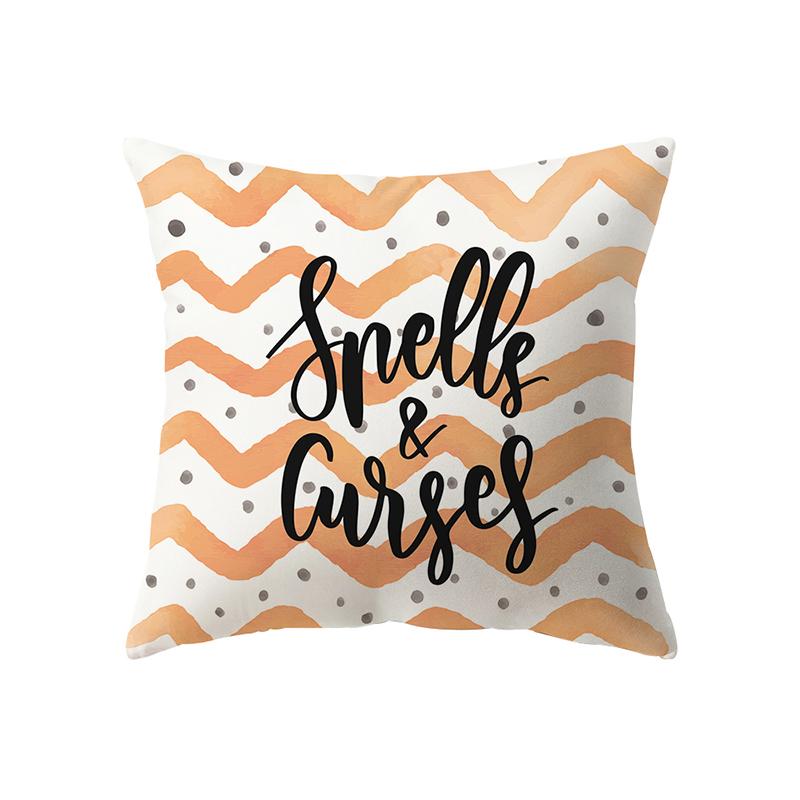 Хэллоуин тема ужас тыква черный кот принт узор наволочка дома гостиная диван украшения подушка наволочка