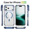 Прозрачный чехол для iPhone 17 Pro с крышкой-подставкой для объектива, совместимый с MagSafe