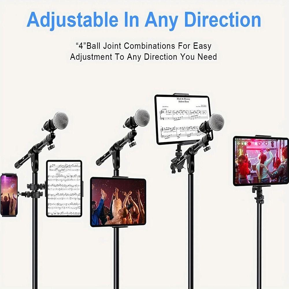 Универсальный держатель для планшета 360-градусный вращающийся микрофонный стенд НОВЫЙ держатель для нот Влогинг