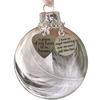 Angel Feather Heart Charm Ball Pendant  A Piece Of My Heart Is InHeaven Memorial Decoration Ball Home Decoration Pendant