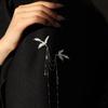 Delicate Design Fringe Brooches Long Fringe Animal Brooch Bird Lapel Pins  Women Fashion