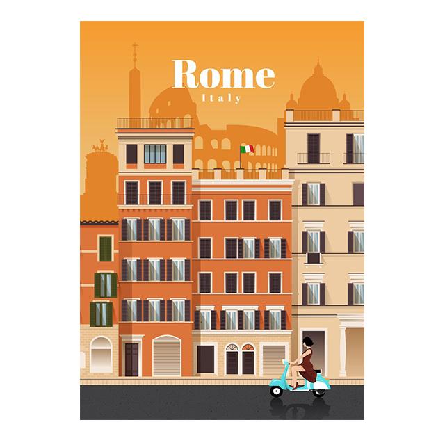 Urban Tourism Architecture Poster Wall Art Oil Painting Printmaking Modern Urban Architecture Landscape Painting Living Room