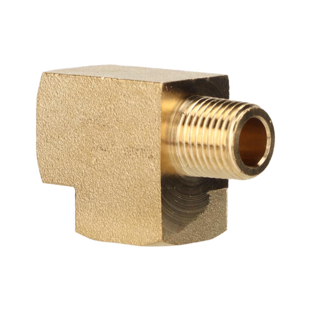 Solid Tee Brass Pipe Fitting 1000 PSI 18in NPt Male Thread AntiCorrosion for Automobile