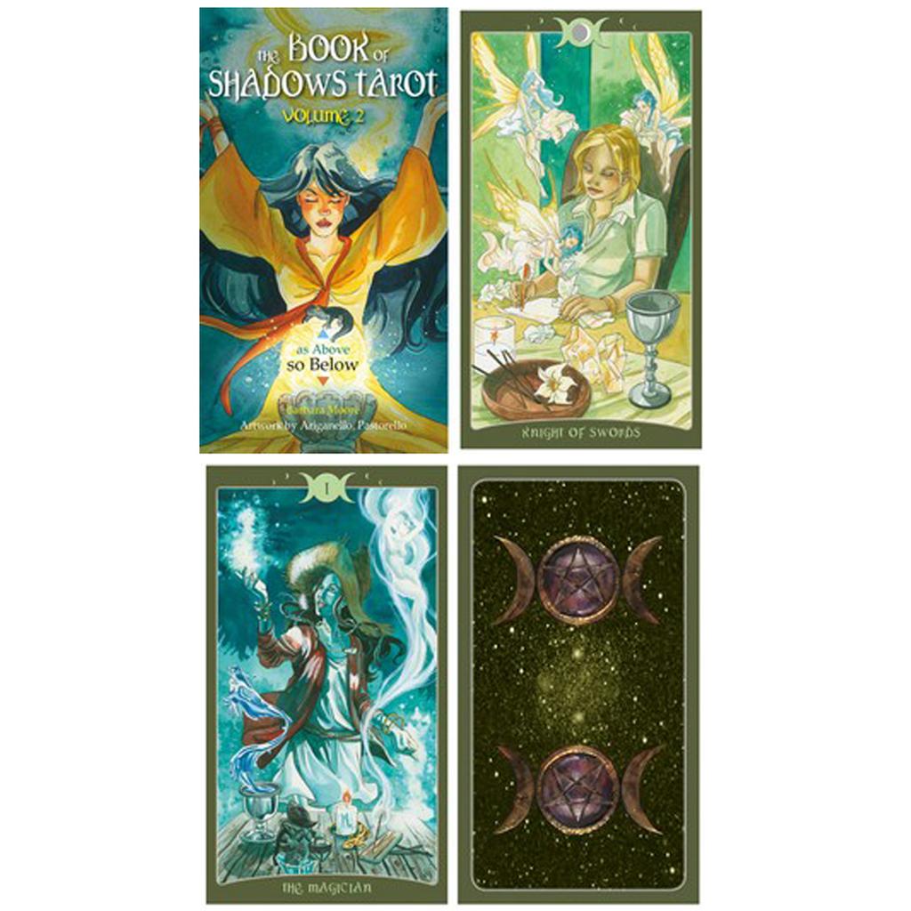 Les Trésors De Lily [A1303] - Creative Tarot 'Tarot of the Book of Shadows' As On Earth - Volume 2 - 12x7x3 Cm