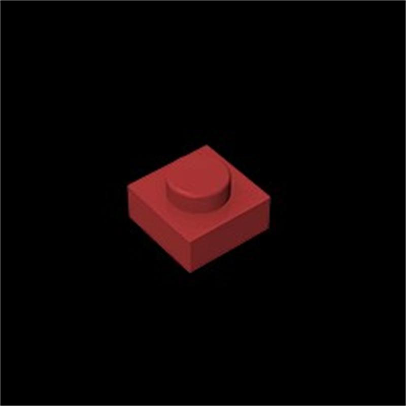 Коричневая пластина 1x1 3024 Деталь строительного блока Кирпичик для детей Пиксельная графика Ремикс Картина QR-код Подарок Дети DIY Игрушки