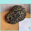 Leopard Retro Trendy Print Flat Cap Windproof Warm Travel Features Casual Looks