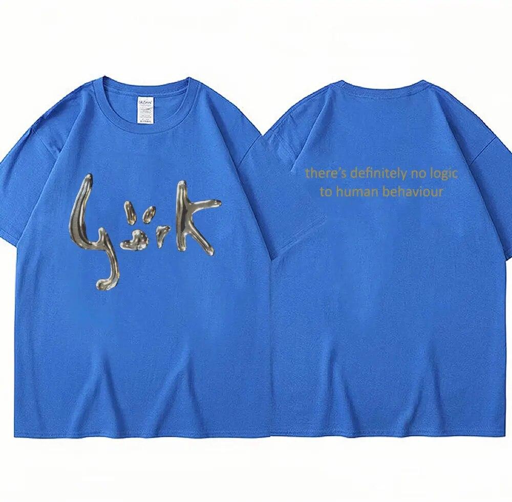 Футболка с изображением певицы Бьорк Хунман 90-х годов, повседневная готическая одежда, футболки с короткими рукавами, женская футболка унисекс в стиле хип-хоп, винтажная футболка большого размера