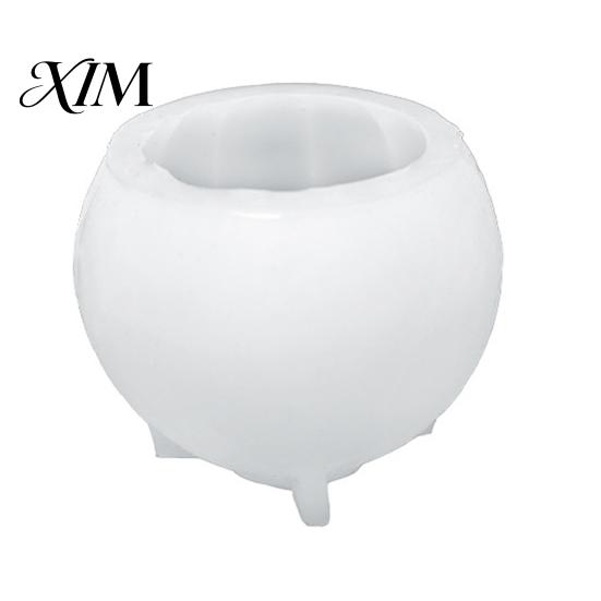 Cement Pumpkin Mold DIY Candle Silicone for Halloween, Handmade Scented Making Mold, Resin Casting Crafts Gypsum Clay Epoxy