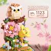 Owl Micro- Building Children's Educational Assembly Desktop Ornaments Toys