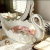 Nordic Style Swan Trinket Holder 3D Printed Key Ring Holder Sundries Storage Tray  Entryway