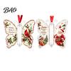 Personalized Gift for Colleagues 2Pcs Acrylic Butterfly Money Holder Hanging Ornaments, Decorative Cash Pendant Christmas Unique Birthday Present