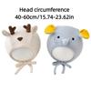 Cartoon Animals Kid Ear Protection Hat Soft Baby Winter Plush Hats  For 8-18 Months