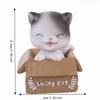 Resin Bobble Head Cat Dashboard Ornament Swing Head Animal Desktop Figurine  Bedroom Table Ornament