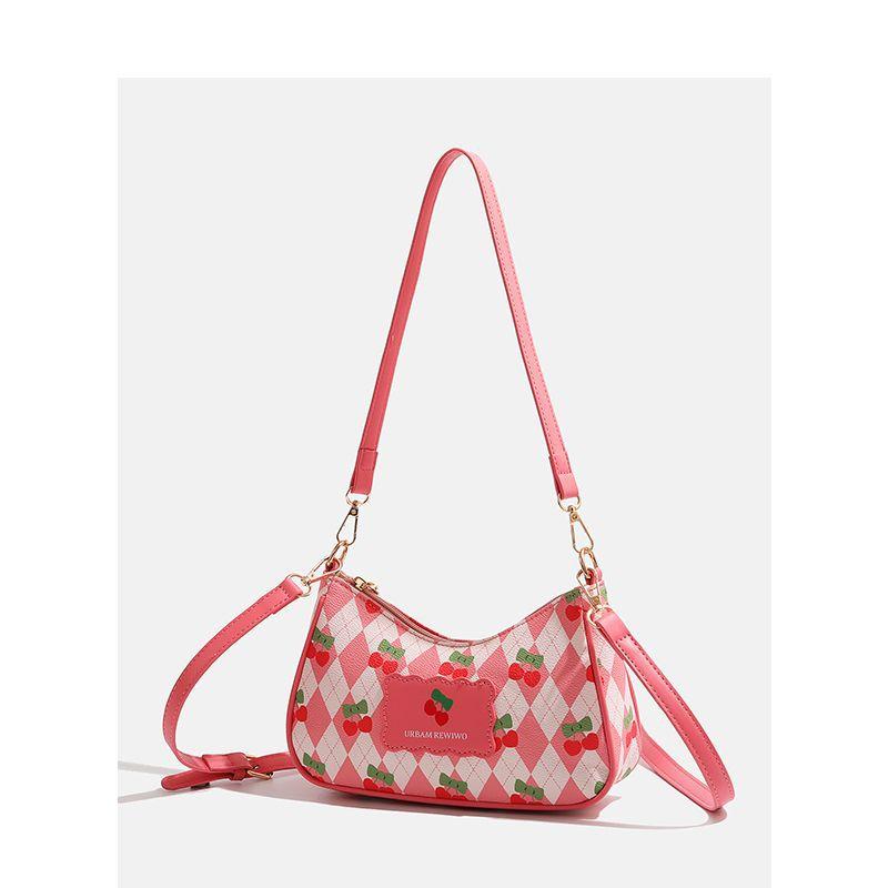 Сумка Cherry Bag Underarm Bag Модная и универсальная сумка через плечо на одно плечо, маленькая квадратная сумка