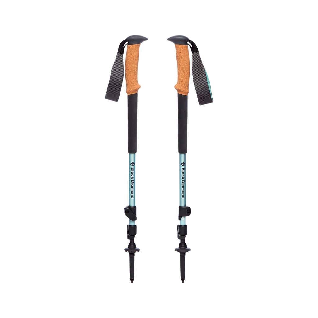 BLACK DIAMOND Trail Cork Trekking Sticks - легкие складные алюминиевые походные палки, набор из 2 шт. с пробковой рукояткой для женщин, для походов по альпийским озерам,