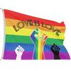 90x150cm Tear-resistant Rainbow Flag Digital Printing Great Large Size LGBT Banner