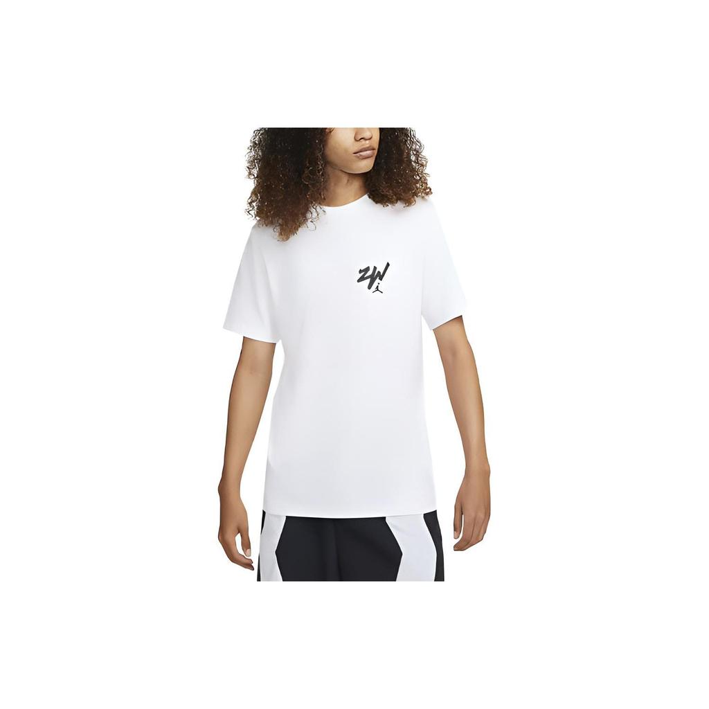 Nike T Shirts Men's White Crew Neck Moderate Straight Fit DM4032-101