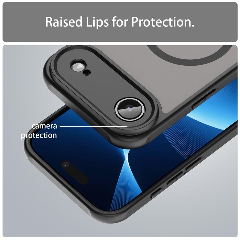 Для iPhone 17 Air 17 Чехол Полупрозрачный Матовый Матовый ПК+ТПУ Защита от отпечатков пальцев Полупрозрачная Крышка Для iPhone17