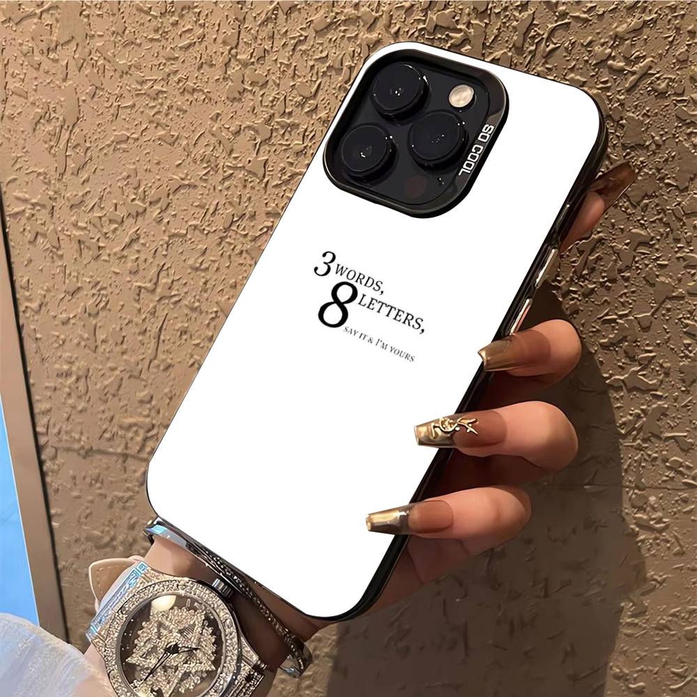 Чехол для телефона G-Сплетница Для iPhone 17,16,15,14,13,12,X,8,Pro,Max,Plus,E,SE4,Air,Mini IMD Матовый Черный