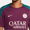 Nike Мужской топ с коротким рукавом Dri-FIT для футбола, вязаный, Color Block, вышивка логотипа, принт с буквами, Фиолетовый FN9821-613