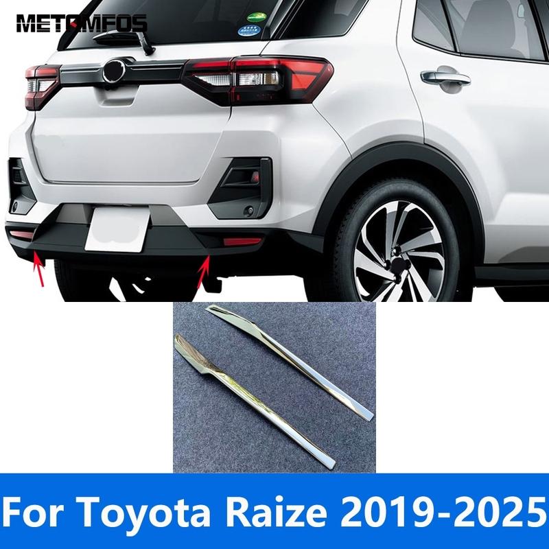 Для Toyota Raize -2024 2025 Хромированная накладка на задний бампер Комплект обвеса Спойлер Диффузор Сплиттер Защита Аксессуары Стиль автомобиля