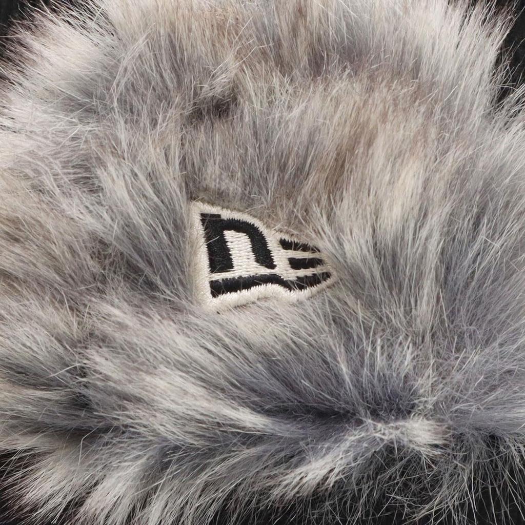 New Era Кепка Trapper Pilot из вельвета для холодной погоды с собакой 14667627, Мех, Защита, Черный, Уши, CA, 8-рядная строчка, Вельвет,