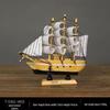 Деревянная модель пиратского корабля: Маленькая лодочка - украшение для офиса или комнаты