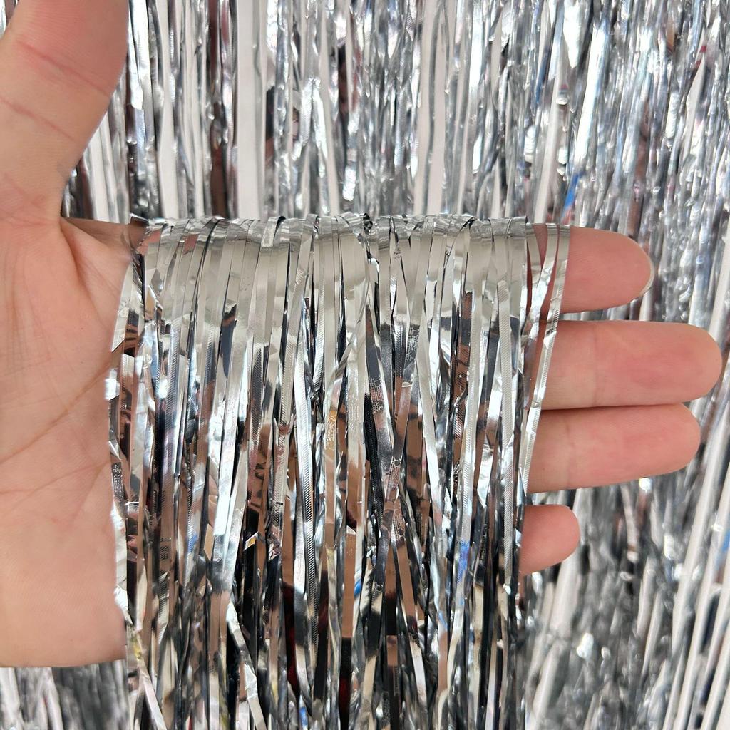 Laser Tassel Rain Curtain for Birthday & Wedding Decorations