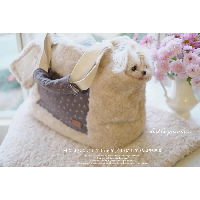 26 New Luxury Winter Pet Carrier Dog Bag Teddy Yorkie Handmade Shoulder Bag Puppy Warm Fleece Double Head Outing Dog accessories