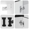 11 piece Kitchen Cabinet Set Lucca Black Wood Based Material